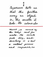 Upper Margin in Handwriting