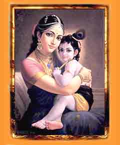 Krishna with his mother
